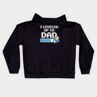 Leveled up to Dad Daddy Father Gift Birth Pregnant Kids Hoodie